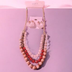 LOFT Multicolor Beaded Necklace